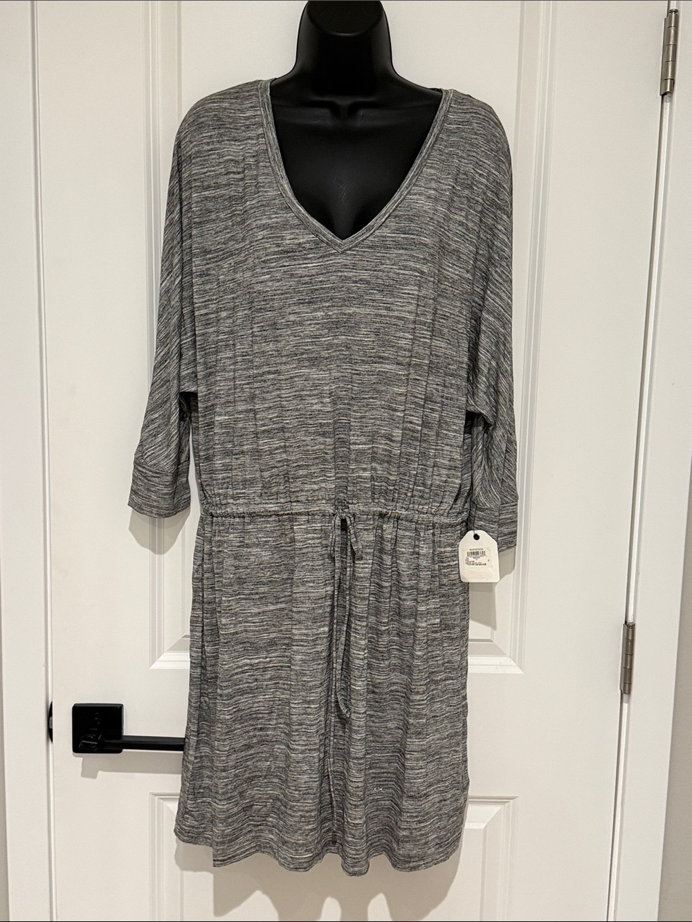 Caslon Short Sleeved Drawstring Waist T-Shirt Dress
